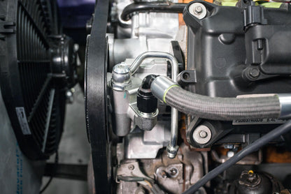Power Steering Kit for Gen III Hemi Swaps Late Car Low Pressure Power Steering Kit W/ Saginaw Type II Pump, Mounting Bracket, and Pulley Fits 2014 & Up Gen III Hemi Engines (5.7L and 6.4L) Fits Engines with 4.82 Damper Spacing (see Drawing) Holley-8