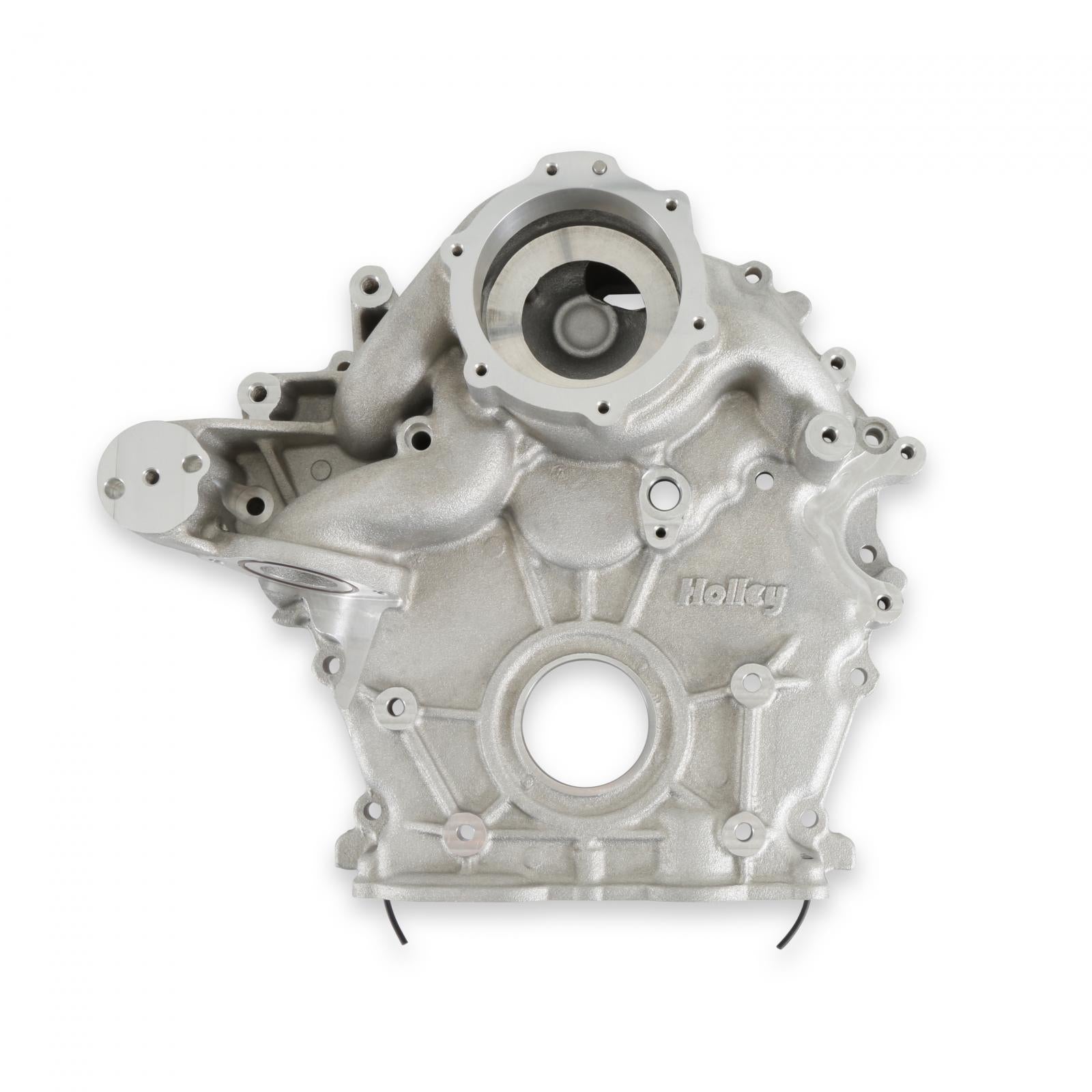 Timing Cover Ford 7.3L Godzilla Natural Fits Ford 7.3L Godzilla High-Mount Accessory Drive System Pan Only Holley-1