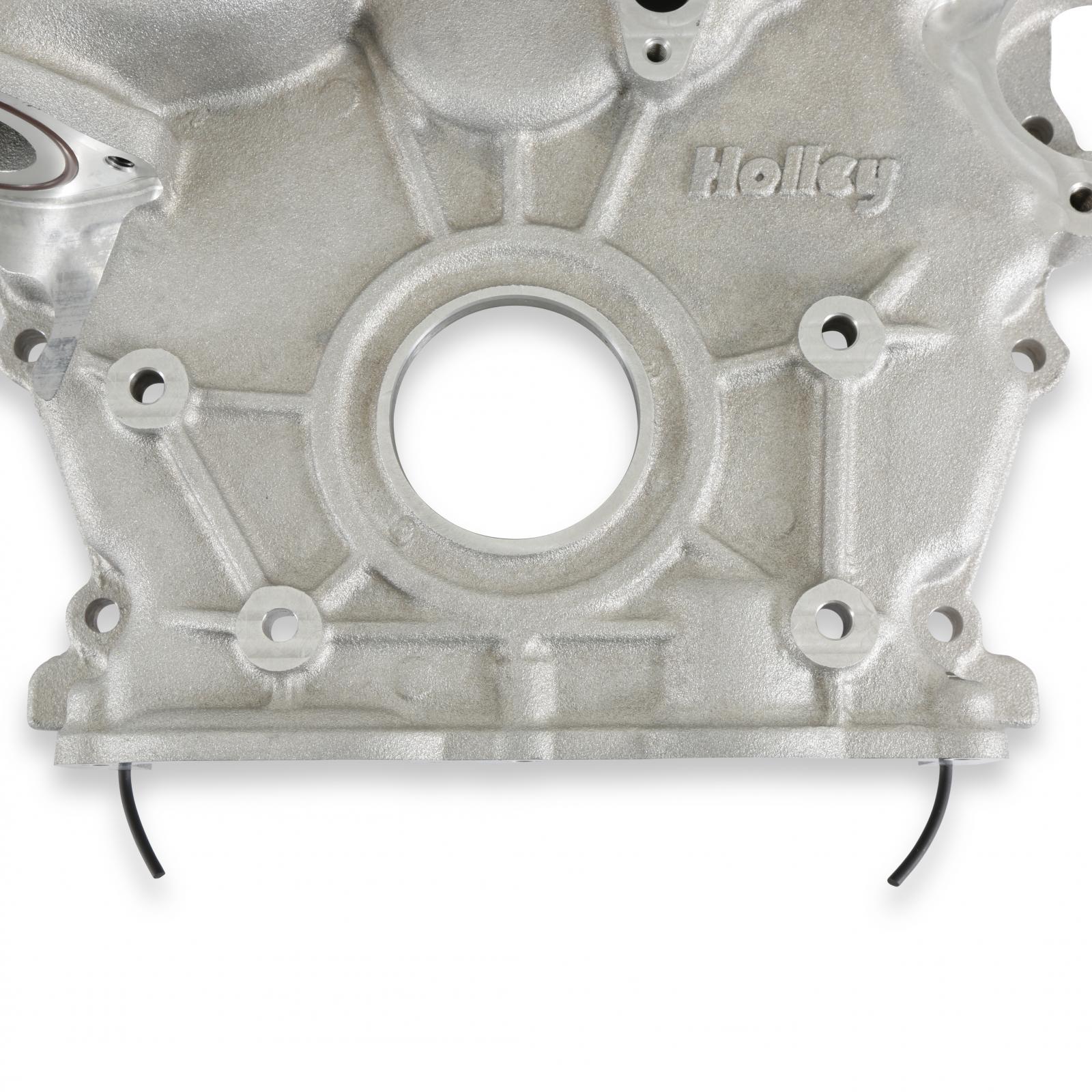 Timing Cover Ford 7.3L Godzilla Natural Fits Ford 7.3L Godzilla High-Mount Accessory Drive System Pan Only Holley-2