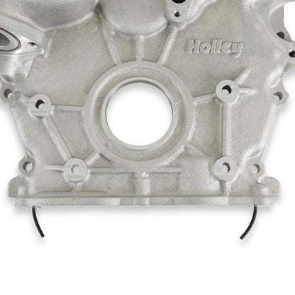 Timing Cover Ford 7.3L Godzilla Natural Fits Ford 7.3L Godzilla High-Mount Accessory Drive System Pan Only Holley-2