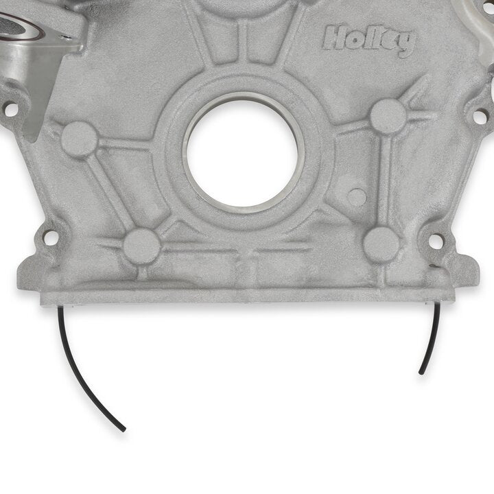 Timing Cover Ford 7.3L Godzilla Natural Fits Ford 7.3L Godzilla Engine with High-Mount Accessory Drive System OE Pan Only Holley-4