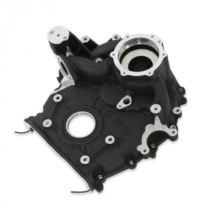 Timing Cover Ford 7.3L Godzilla Black Fits Ford 7.3L Godzilla High-Mount Accessory Drive System Pan Only Holley-8