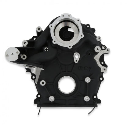 Timing Cover Ford 7.3L Godzilla Black Fits Ford 7.3L Godzilla High-Mount Accessory Drive System Pan Only Holley-9