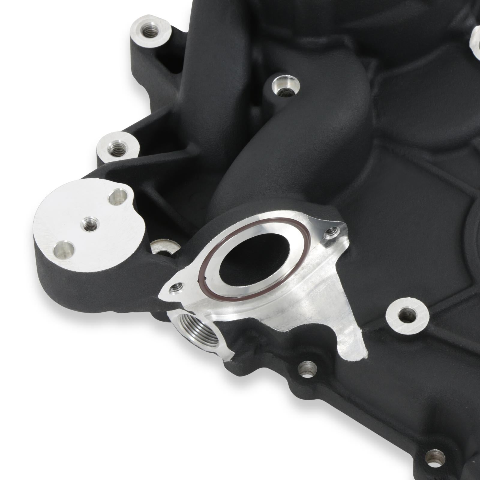 Timing Cover Ford 7.3L Godzilla Black Fits Ford 7.3L Godzilla High-Mount Accessory Drive System Pan Only Holley-11