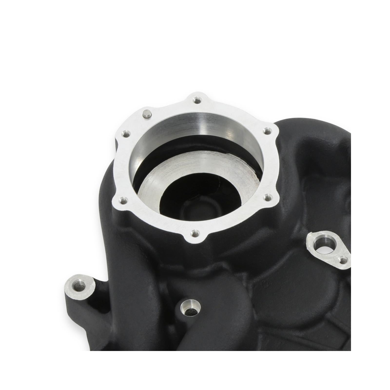 Timing Cover Ford 7.3L Godzilla Black Fits Ford 7.3L Godzilla High-Mount Accessory Drive System Pan Only Holley
