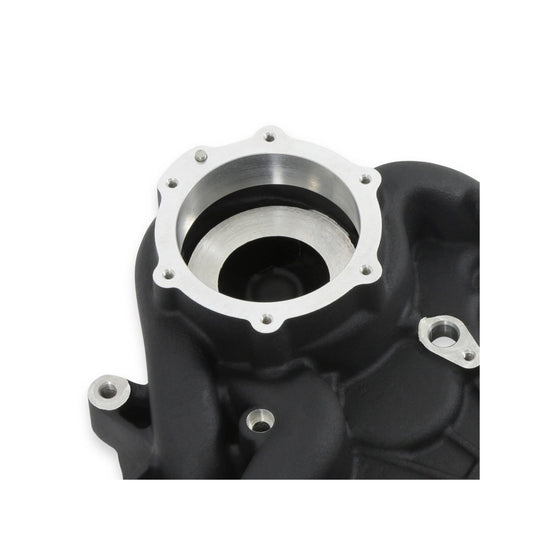 Timing Cover Ford 7.3L Godzilla Black Fits Ford 7.3L Godzilla High-Mount Accessory Drive System Pan Only Holley