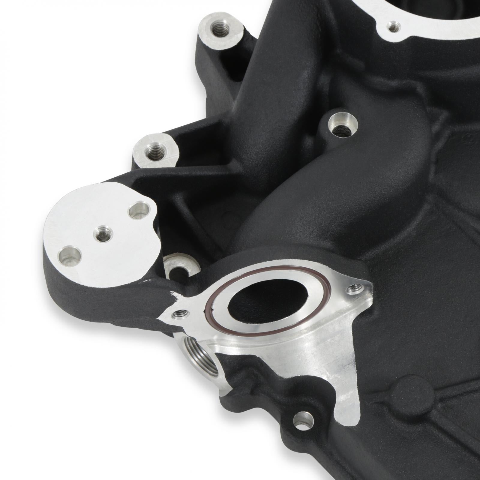 Timing Cover Ford 7.3L Godzilla Black Fits Ford 7.3L Godzilla High-Mount Accessory Drive System Pan Only Holley-1