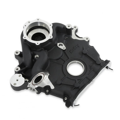 Timing Cover Ford 7.3L Godzilla Black Fits Ford 7.3L Godzilla High-Mount Accessory Drive System Pan Only Holley-3
