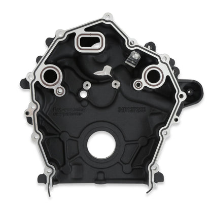 Timing Cover Ford 7.3L Godzilla Black Fits Ford 7.3L Godzilla High-Mount Accessory Drive System Pan Only Holley-4