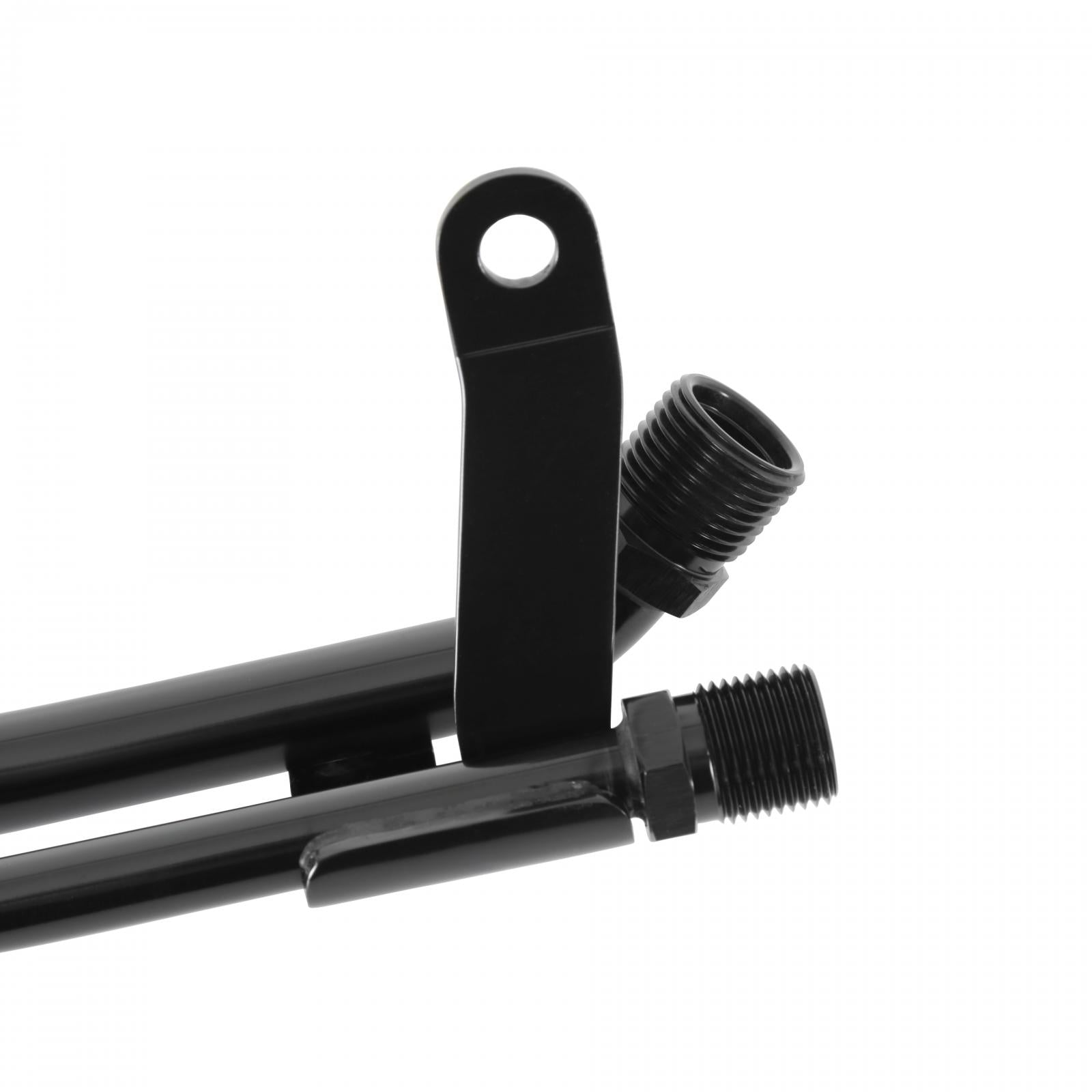 Line Adapter Manifold for SD7 A/C Compressor SBF, Driver Side Exit Line Adapter for SD7 A/C Compressor, Driver-Side Exit, Black Holley-2