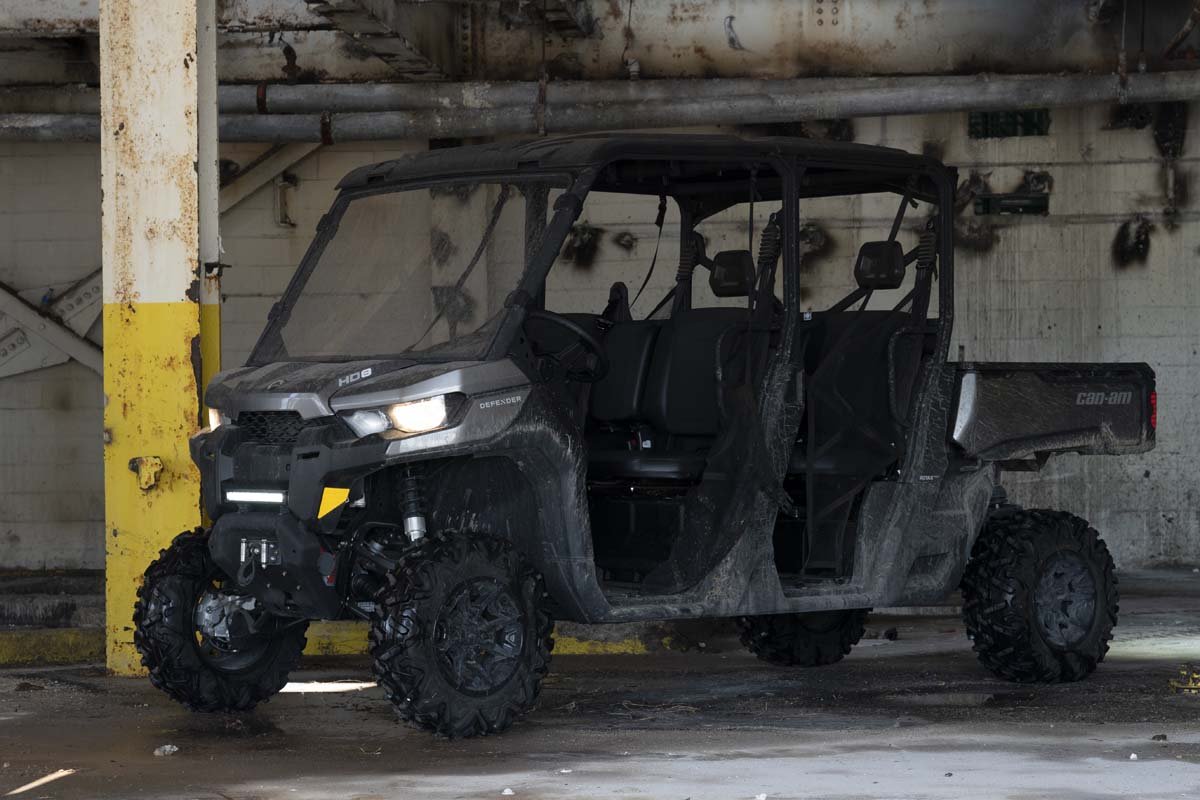 Rough Country Can-Am Defender 12 Inch Recessed Bumper LED Kit Black Series 16-20 Defender Rough Country