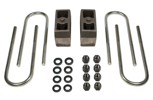 4 Inch Rear Block & U-Bolt Kit 73-87 Chevy Truck/GMC Truck/73-91 Suburban/Tahoe/Jimmy 1/2 Ton 4WD Tuff Country