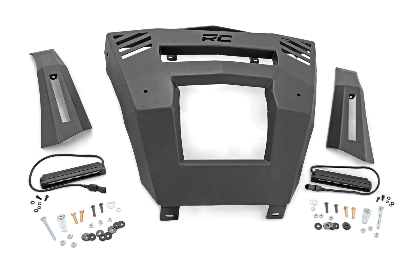 Rough Country 16-19 Can-Am Defender Front Bumper w/ 6 Inch LED Rough Country