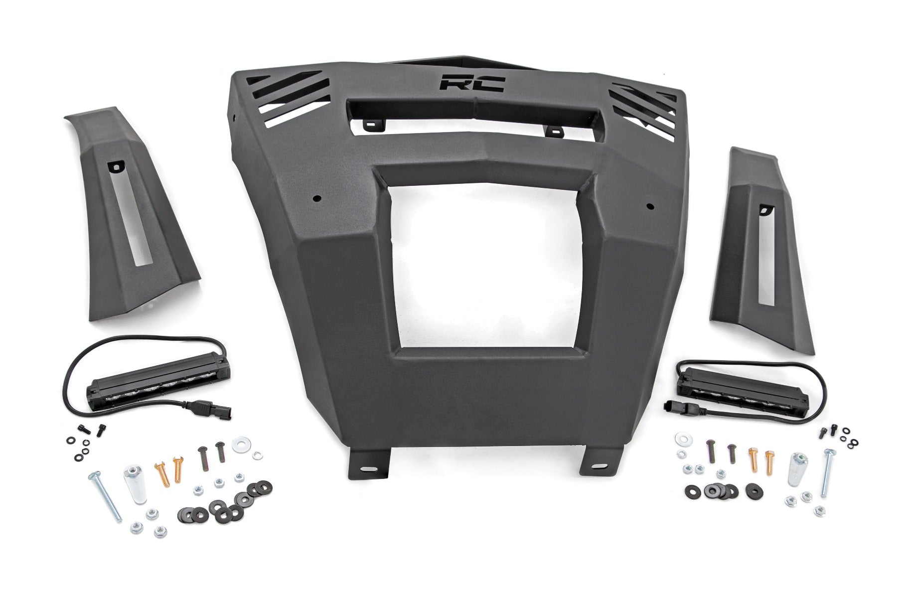 Rough Country 16-19 Can-Am Defender Front Bumper w/ 6 Inch LED Rough Country