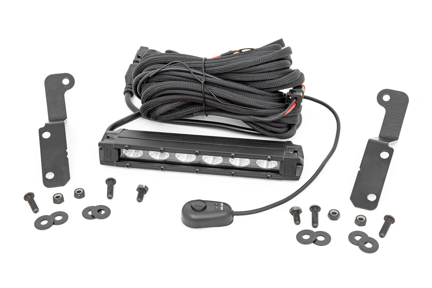6 Inch LED Light Kit Cowl Mount Can-Am Maverick X3 Rough Country-1