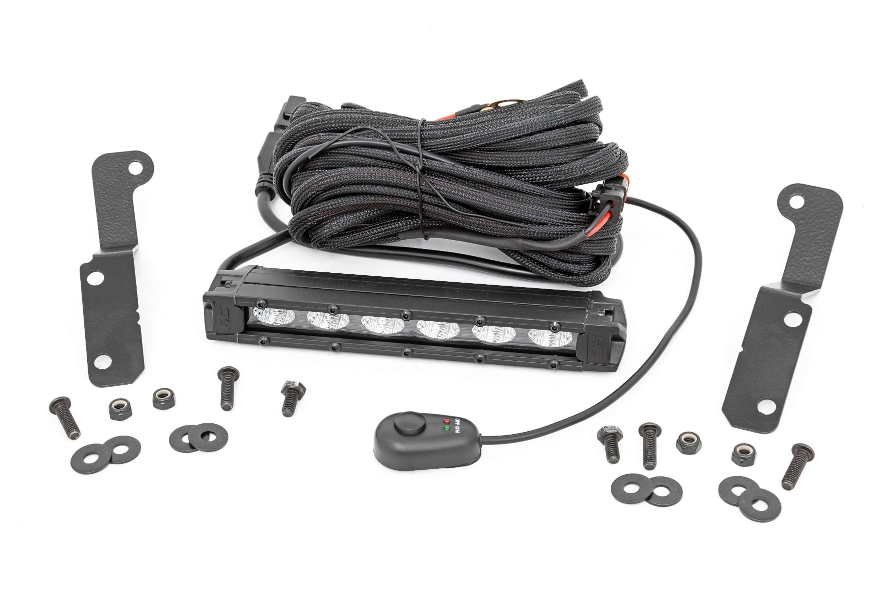 6 Inch LED Light Kit Cowl Mount Can-Am Maverick X3 Rough Country-1
