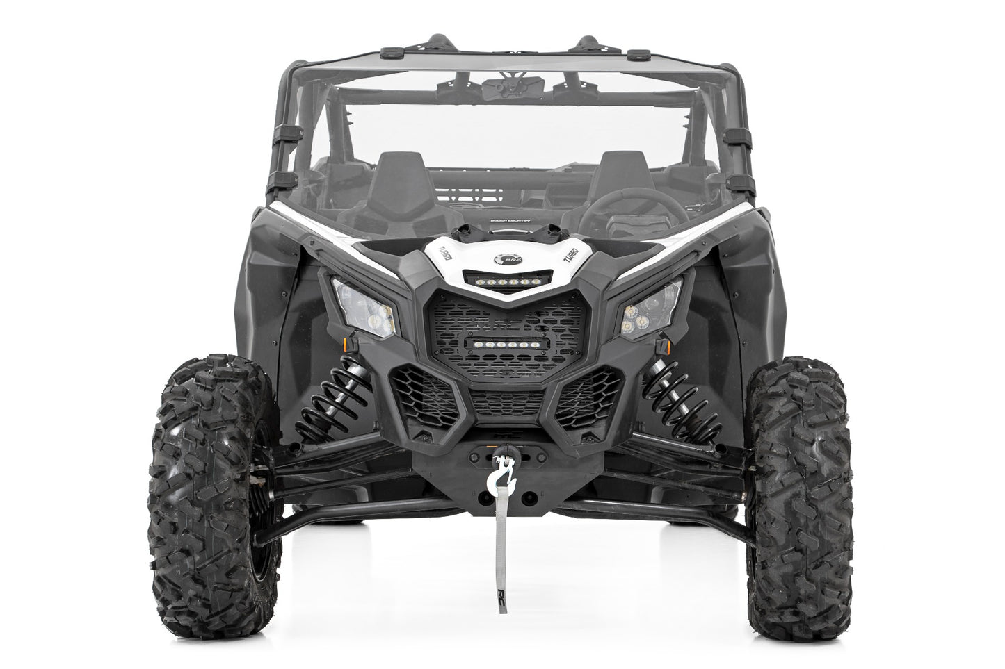 17-21 Can-Am Maverick X3 6-inch Slimline LED Grille Kit Rough Country-3