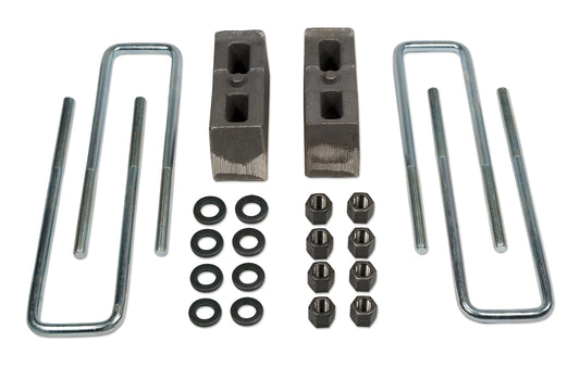 Rear Block & U-Bolt Kit 3 Inch 01-10 Chevy Silverado/GMC Sierra 2500HD 4WD Tuff Country