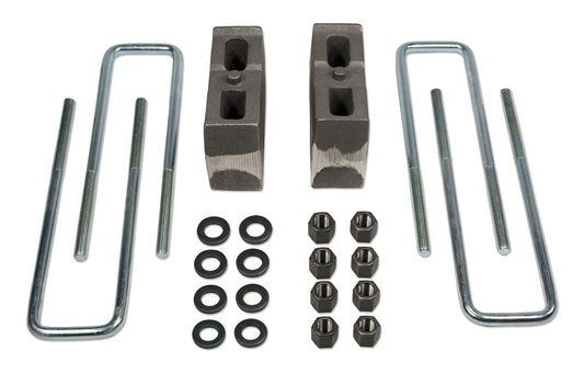 Rear Block & U-Bolt Kit 4 Inch 01-10 Chevy Silverado/GMC Sierra 2500HD 4WD Tuff Country