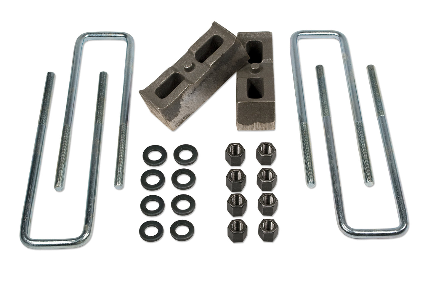 Rear Block & U-Bolt Kit 2 Inch 01-10 Chevy Silverado/GMC Sierra 3500 / 3500HD 4WD Tuff Country