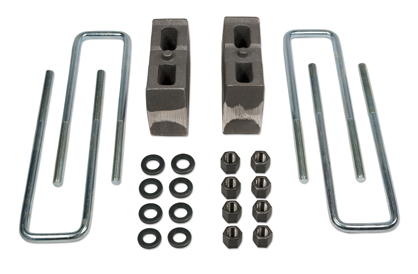 Rear Block & U-Bolt Kit 4 Inch 2.5 Inch Lift 06-18 Chevy Silverado/GMC Sierra 1500 4WD Tuff Country
