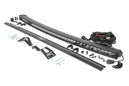 LED Light Kit Front Mount 40 Inch Black Single Row Can-Am Commander Max 1000 Rough Country