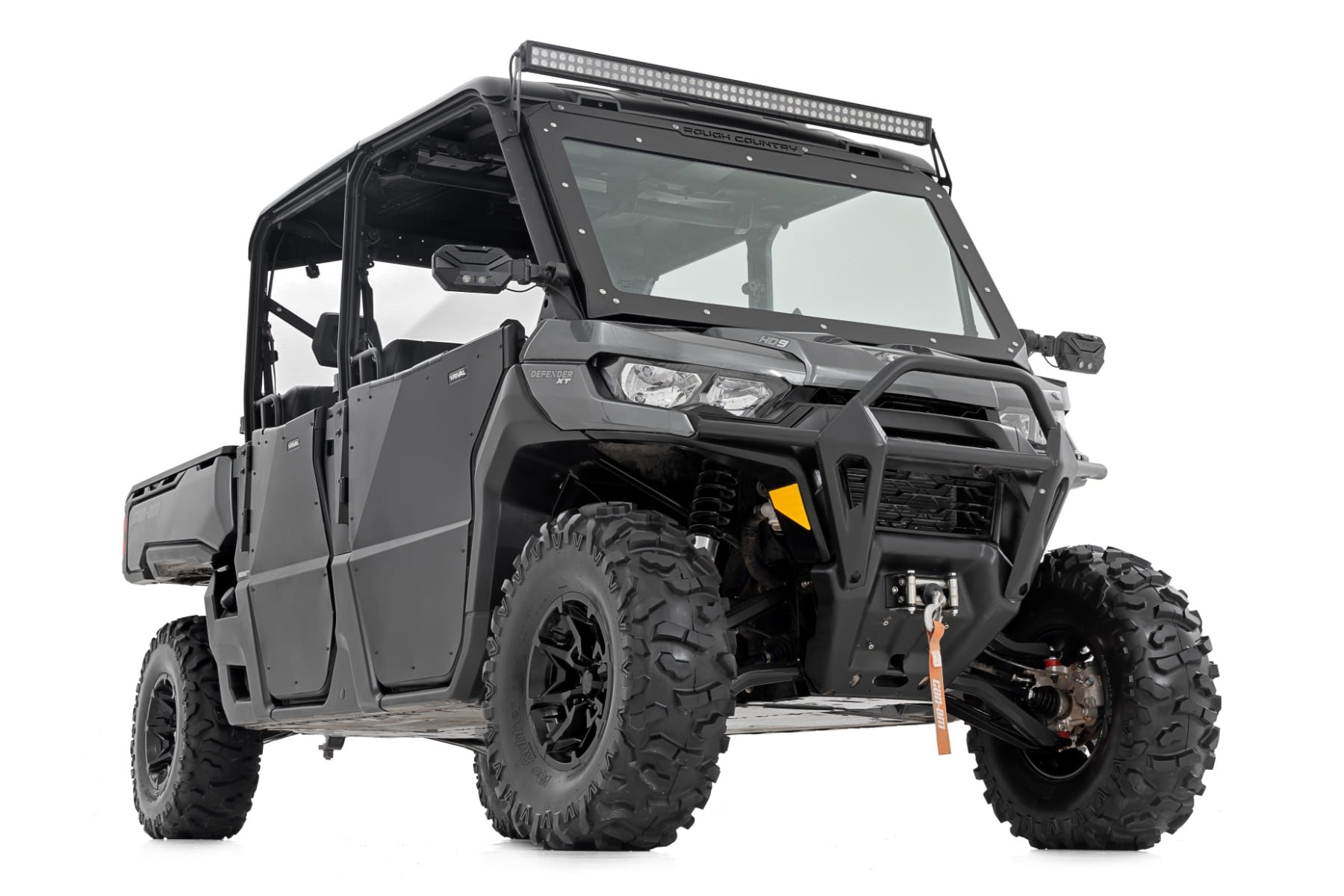 Aluminum Control Arms High Clearance w/ 2 Inch Forward Offset Black Can-Am Defender HD Rough Country-1