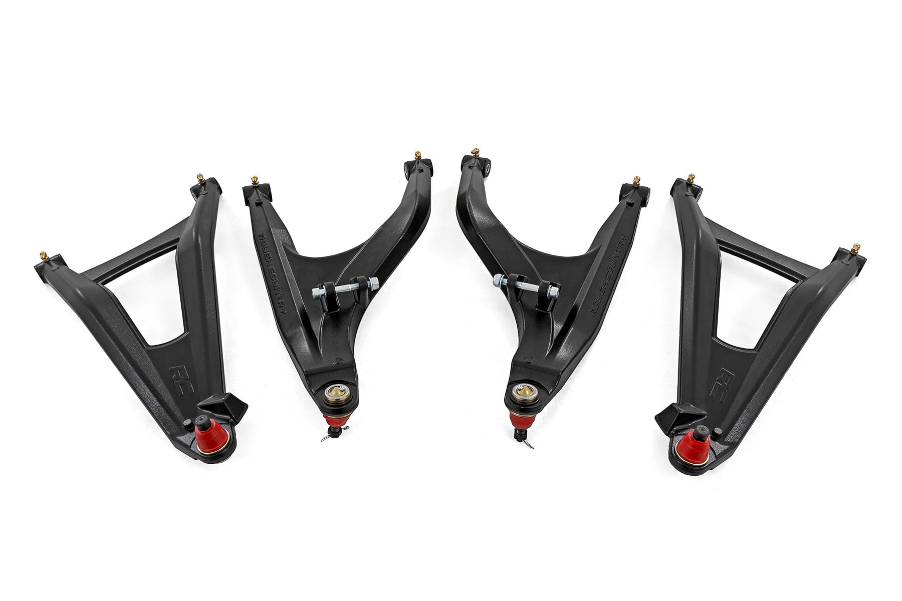 Aluminum Control Arms High Clearance w/ 2 Inch Forward Offset Black Can-Am Defender HD Rough Country-4