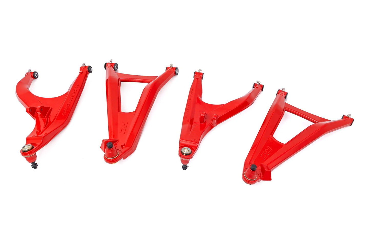 Aluminum Control Arms High Clearance w/ 2 Inch Forward Offset Red Can-Am Defender HD Rough Country-3