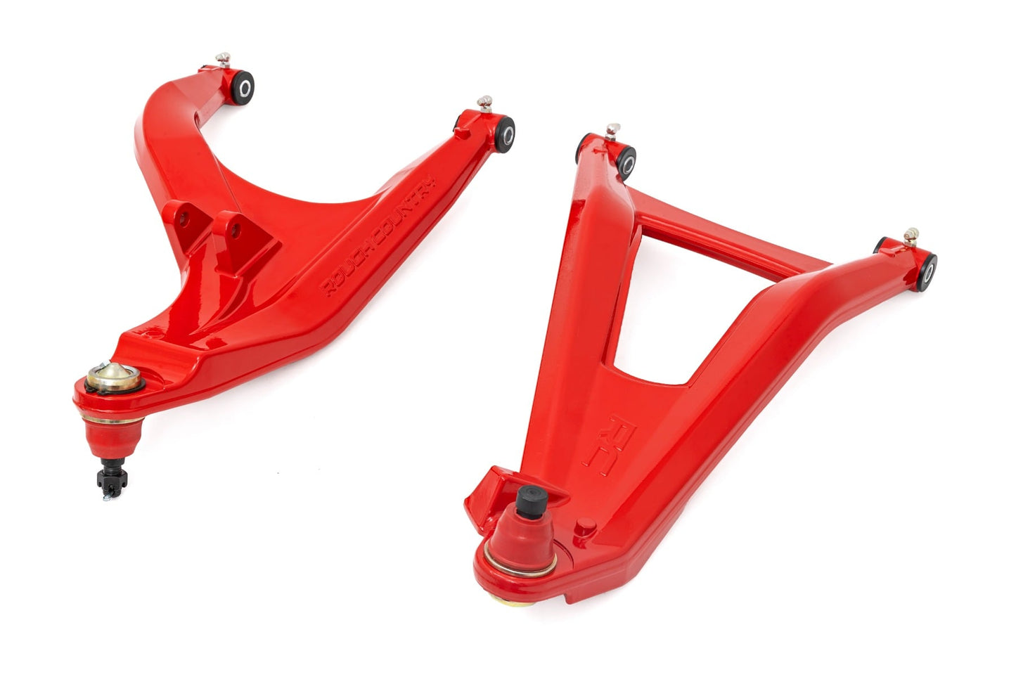 Aluminum Control Arms High Clearance w/ 2 Inch Forward Offset Red Can-Am Defender HD Rough Country-4