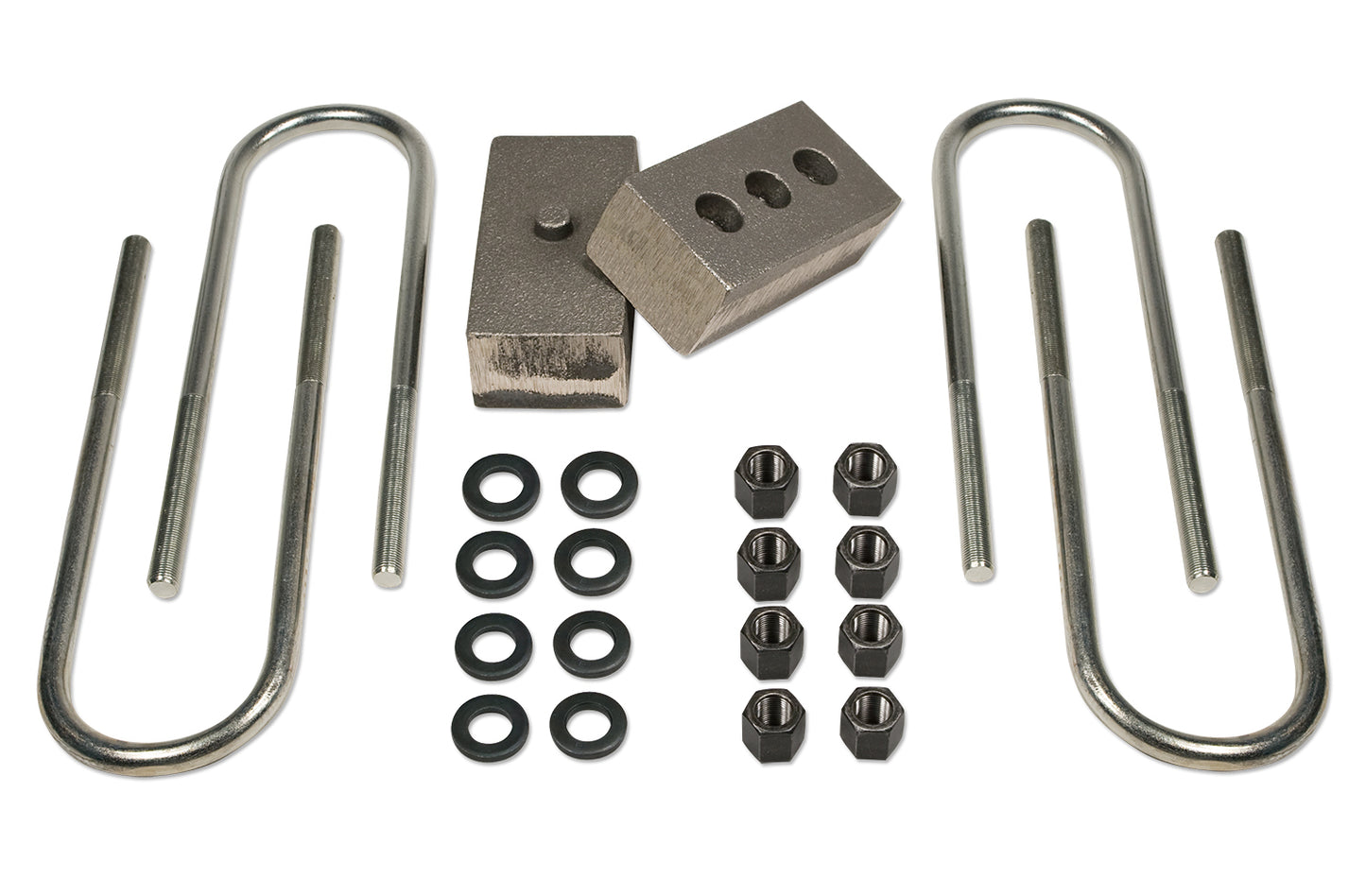 2 Inch Rear Block & U-Bolt Kit 03-13 Dodge Ram 2500 4WD 03-12 Dodge Ram 3500 4WD w/3.5 Inch Rear Axle Tuff Country