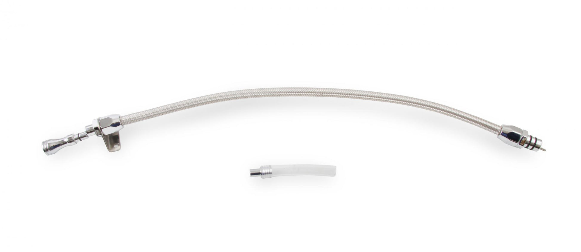 Automatic Transmission Dipstick & Tube Braided Stainless Steel Fits GM 700R4 Mr Gasket-1