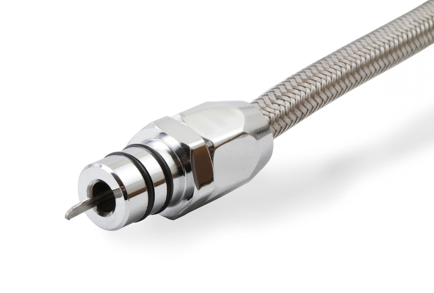 Automatic Transmission Dipstick & Tube Braided Stainless Steel Fits GM 700R4 Mr Gasket-2