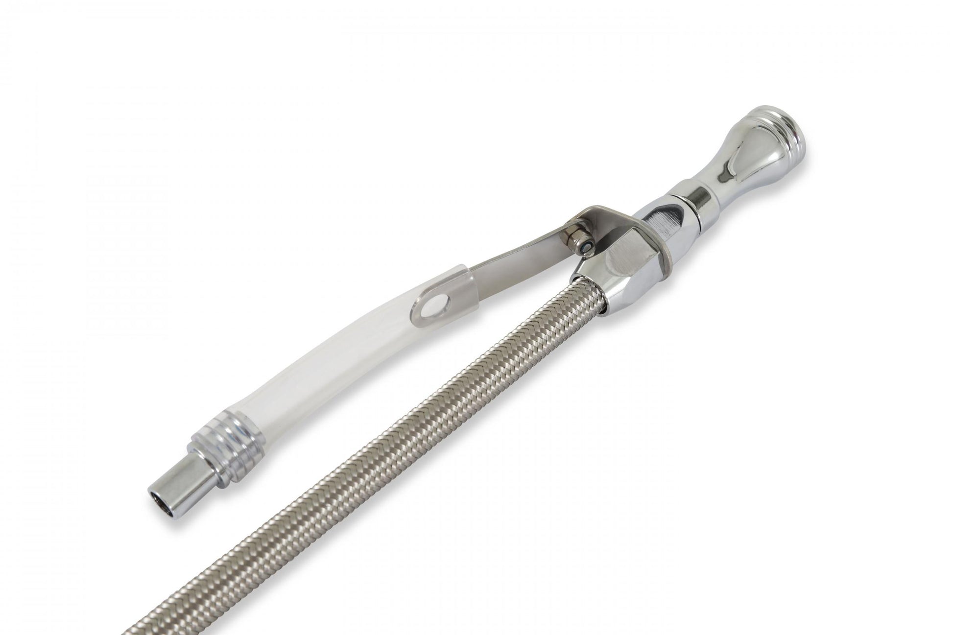 Engine Oil Dipstick & Tube Braided Stainless Steel Fits 1980-1985 Chevrolet 305-350 Small Block Mr Gasket-2