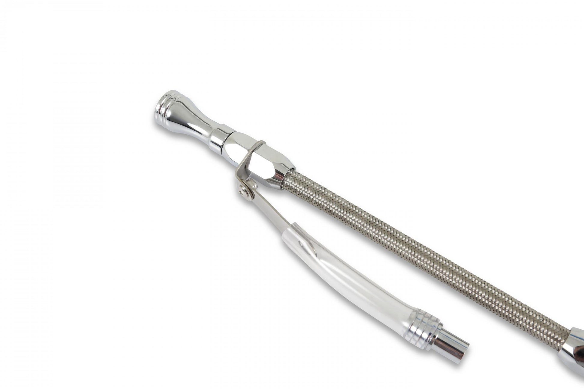Engine Oil Dipstick & Tube Braided Stainless Steel Fits 1980-1985 Chevrolet 305-350 Small Block Mr Gasket-4