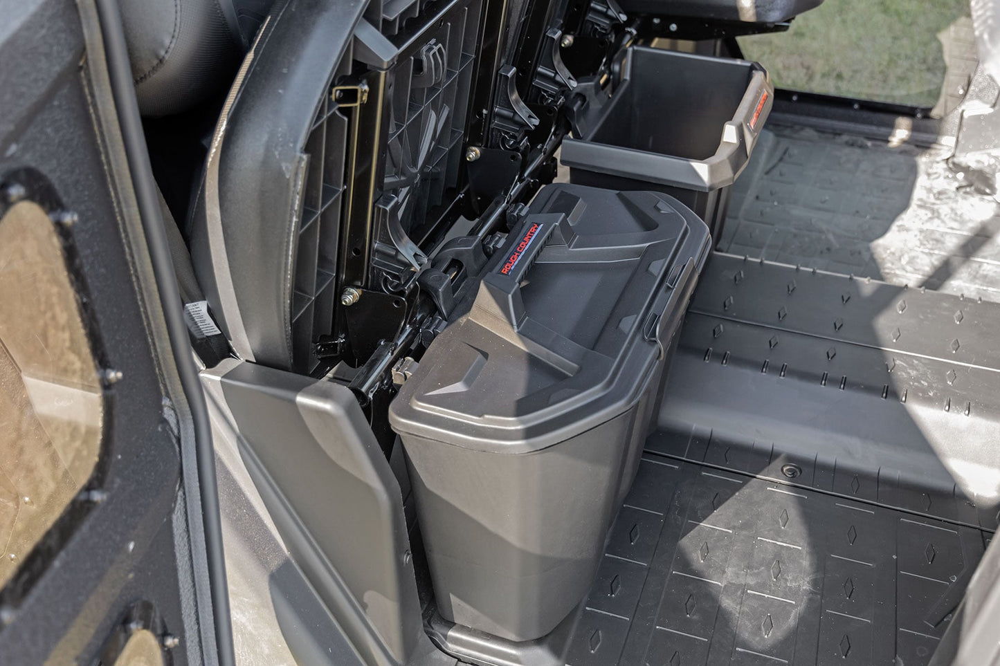 Under Seat Storage Box Passenger Seat Can-Am Defender HD 5/HD 8/HD 9/HD 10 Rough Country-2