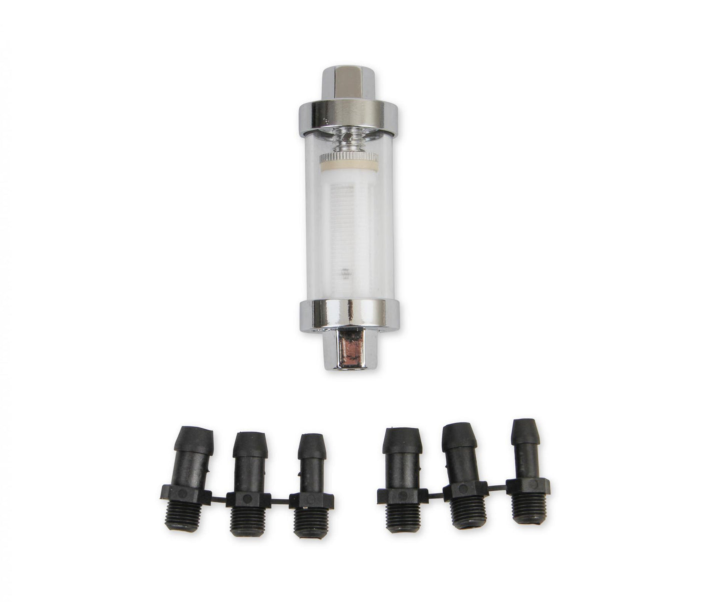 Clearview Inline Fuel Filter Fits Carbureted Applications Up to 10 PSI Mr Gasket-1