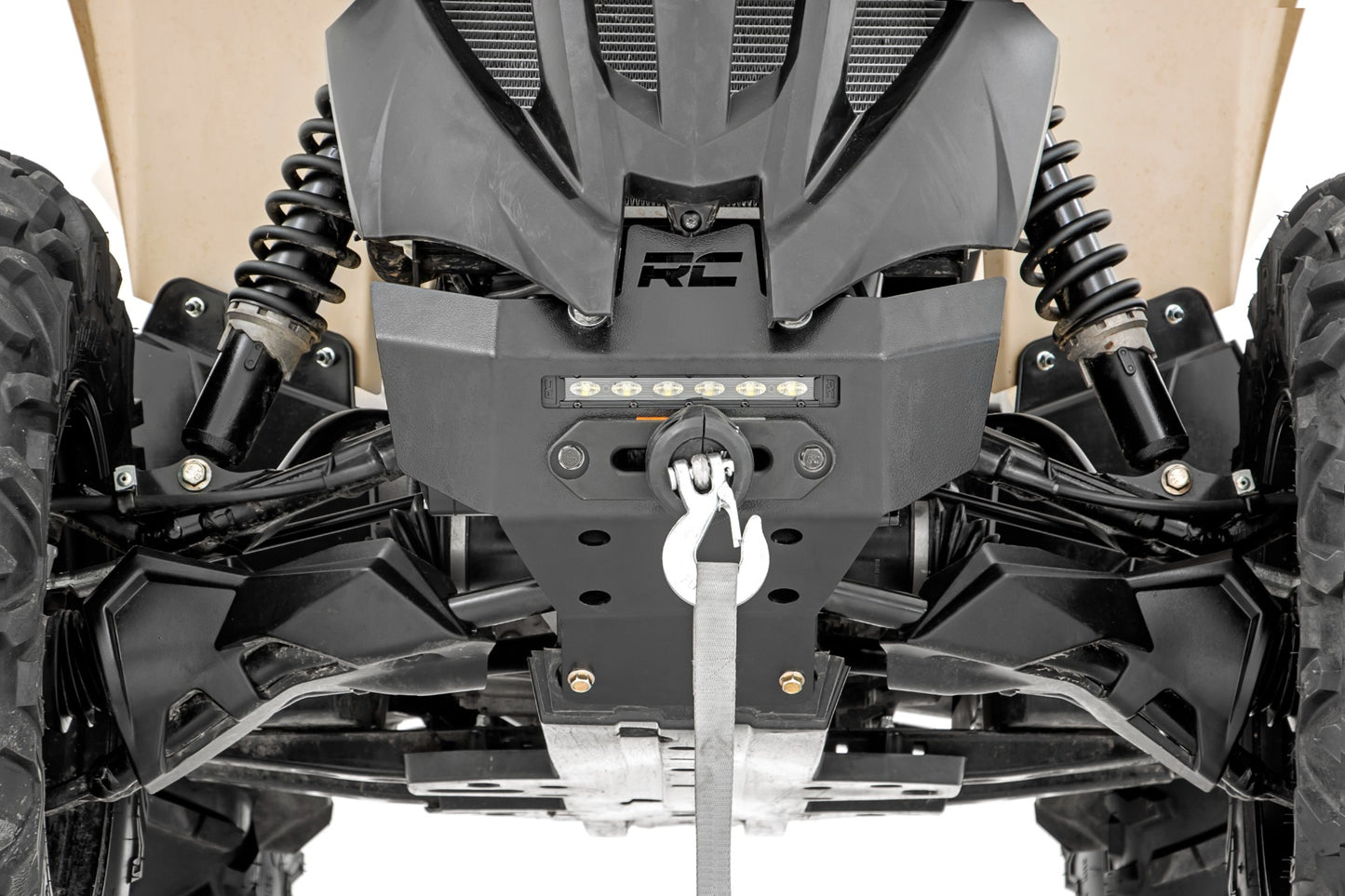 Rough Country Winch Bumper 4500-Lb Winch Synthetic Rope 12-22 Can-Am Renegade 1000/Renegade 800R Rough Country