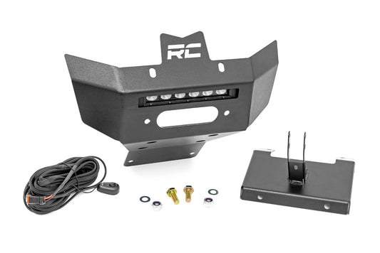 Winch Bumper Black Series LED 6 Inch Light Slime Line Can-Am Renegade 1000/Renegade 500 Rough Country