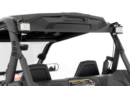LED Light Kit Rear Mount 2 Inch Black Pair Spot Can-Am Maverick Sport 1000R Rough Country-1