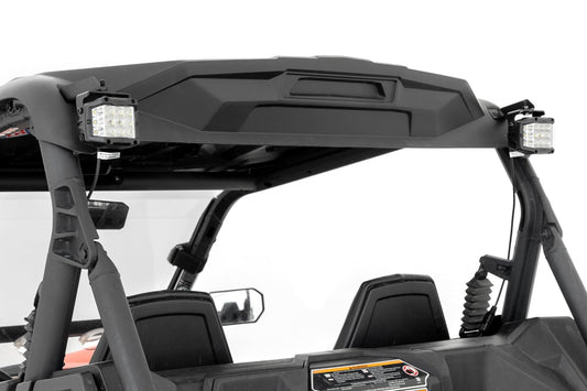LED Light Kit Rear Mount 2 Inch Chrome Pair Wide Angle Can-Am Maverick Sport 1000R Rough Country-1