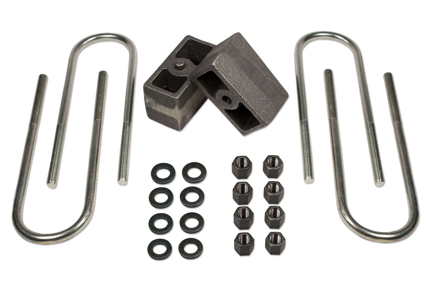 3 Inch Rear Block & U-Bolt Kit 87-01 Jeep Cherokee 4WD w/ 3.25 Inch Rear Axle Tuff Country