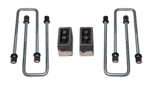 3 Inch Rear Block & U-Bolt Kit 09-19 Ford F150 4WD & 2WD Tuff Country