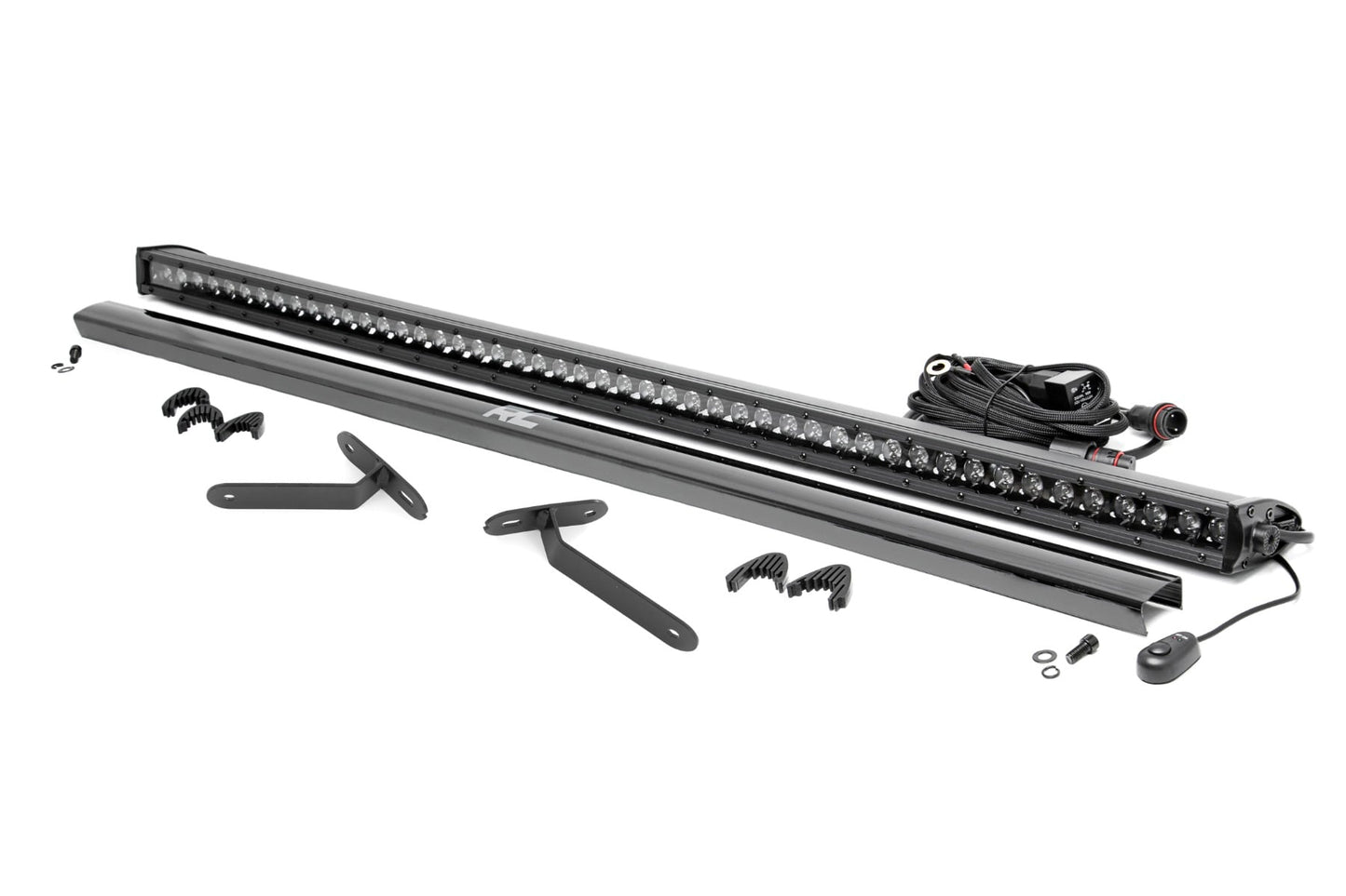 LED Light Deck Roof 50 Inch Black Single Row Can-Am Defender MAX HD10 Rough Country