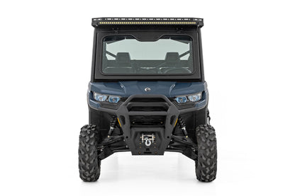 LED Light Deck Roof 50 Inch Black Single Row Can-Am Defender MAX HD10 Rough Country-2