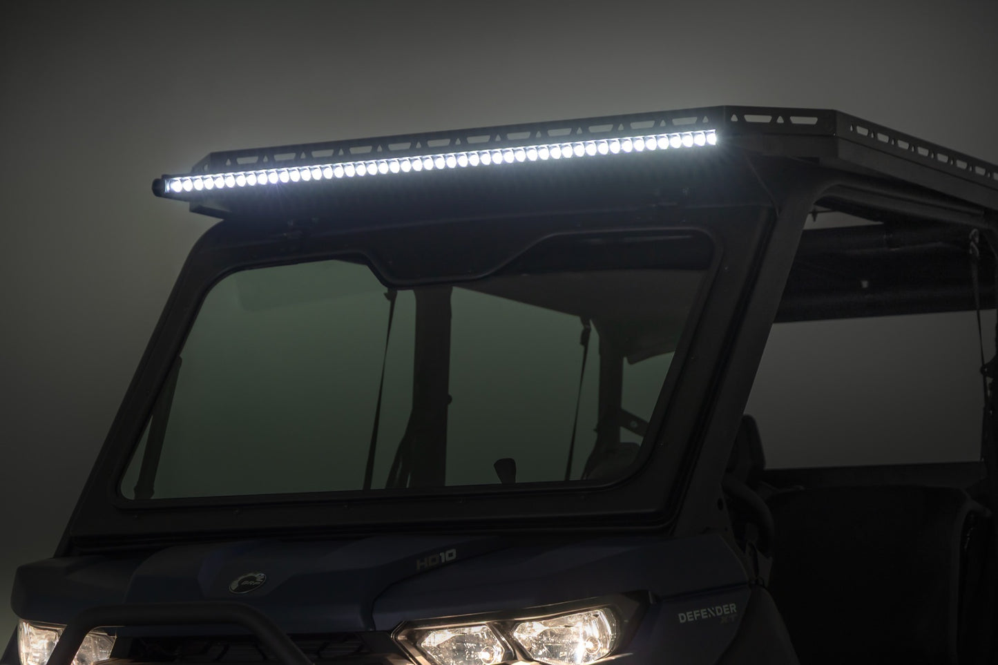 LED Light Deck Roof 50 Inch Spectrum Single Row Can-Am Defender MAX HD10 Rough Country-5