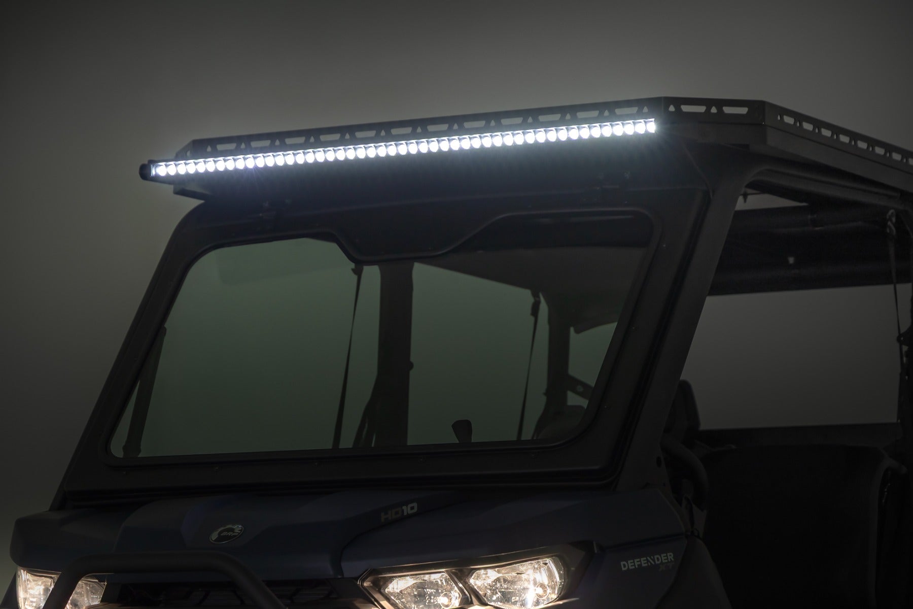 LED Light Deck Roof 50 Inch Spectrum Single Row Can-Am Defender MAX HD10 Rough Country-5