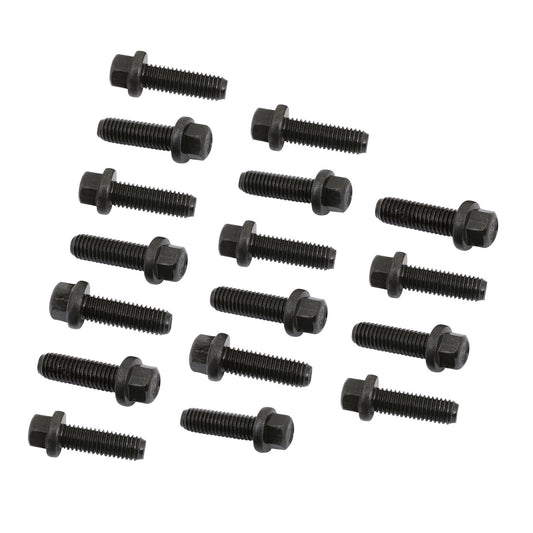 Header Bolts M8-1.25 x 25mm Hex Head Black Oxide Fits 1991-Up Ford 4.6/5.4L & Chrysler 5.7,6.1,6.4L Gen III Hemi Mr Gasket