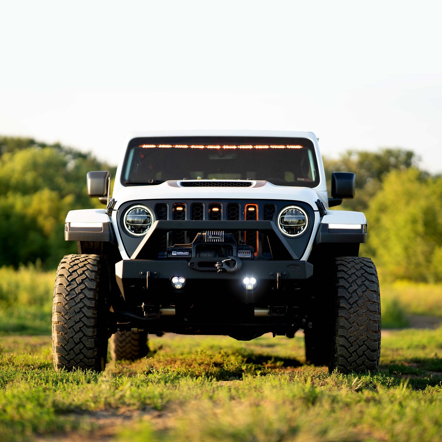 KC Flex Era 3 LED DM SAE Fog 2- Light Master Kit 10-24 Jeep JK JL JT Aftermarket KC Hilites-28
