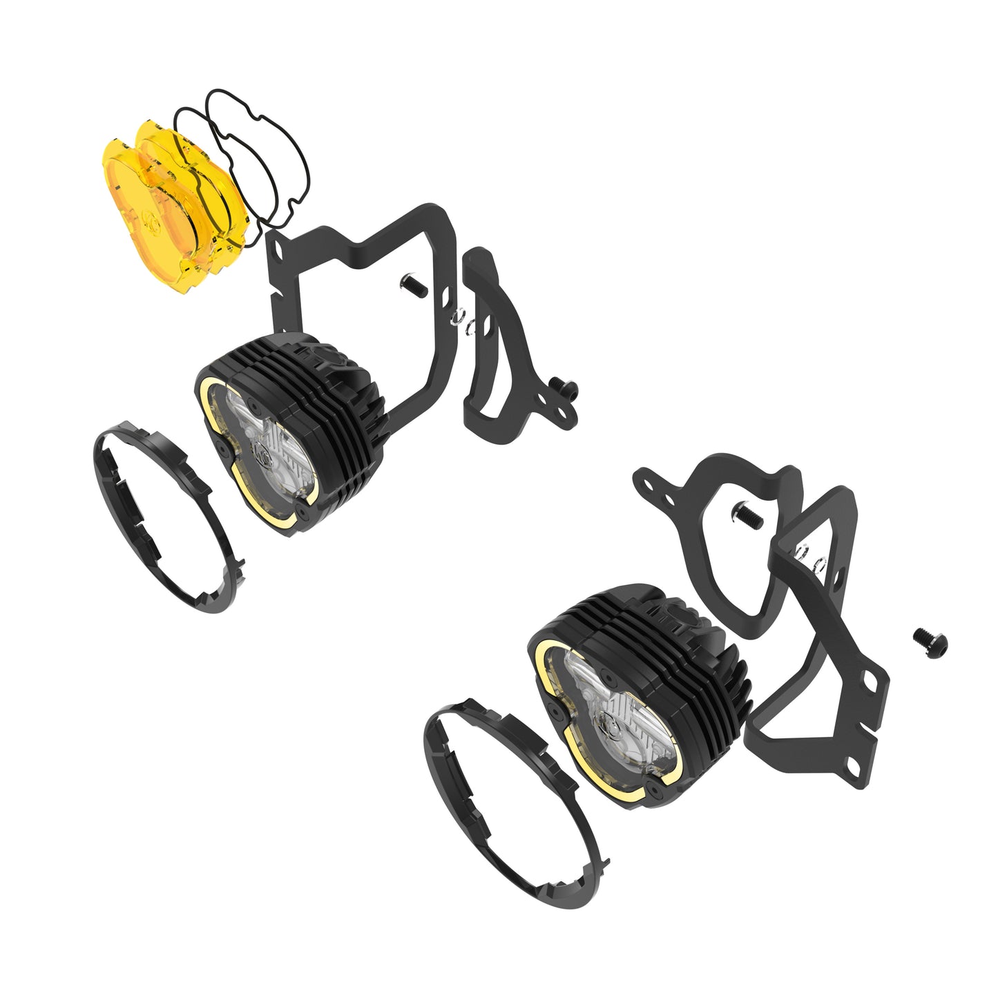 Flex Era 3 LED DM SAE Fog 2- Light Master Kt 18-24 Jeep Wrangler JL/Gladiator JT KC Hilites-24